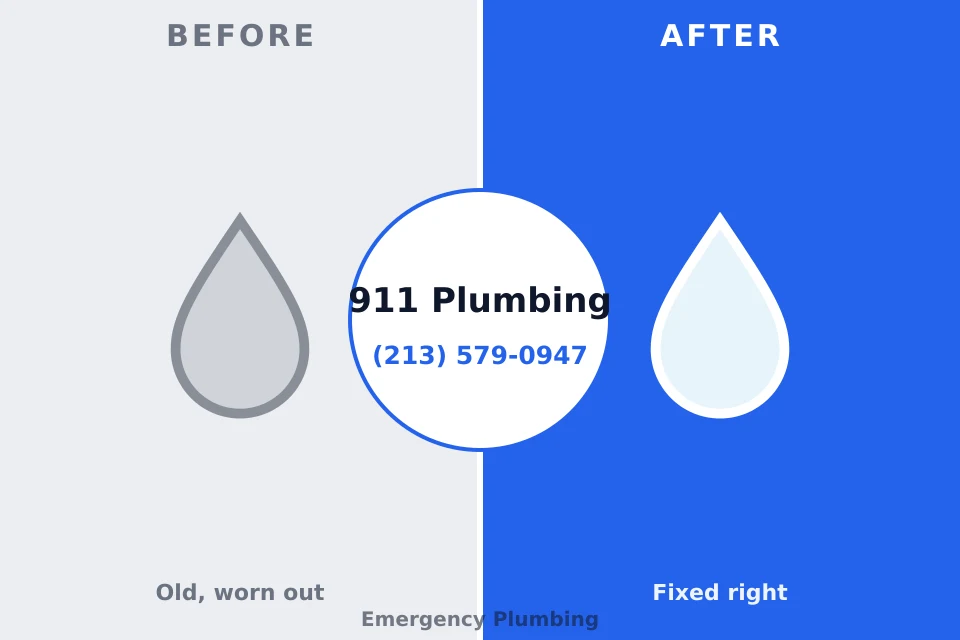 Before and after: plumbing repair Rockwell City, IA